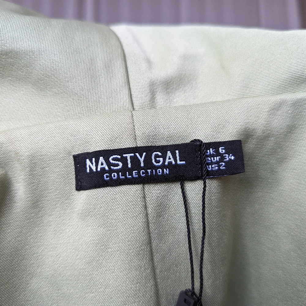 NWT Nasty Gal Mint Sleeveless Waistcoat - Picture 3 of 8